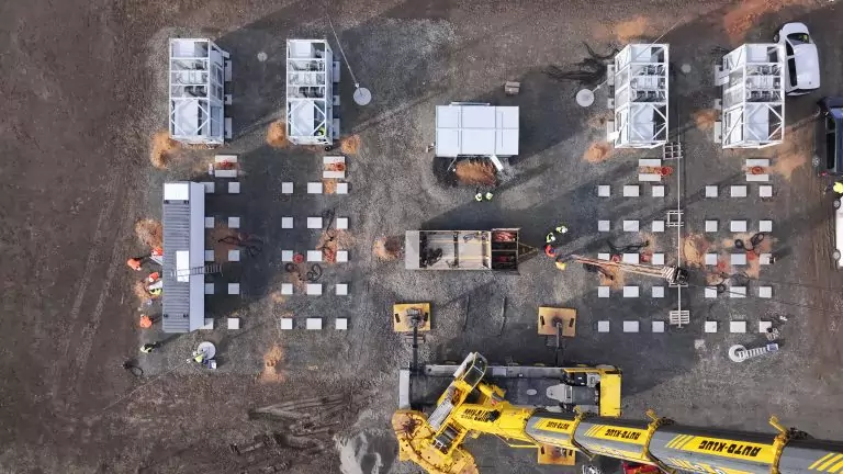 Drohnenaufnahmen München und Deutschlandweit - hier Baustelle Energiespeicher